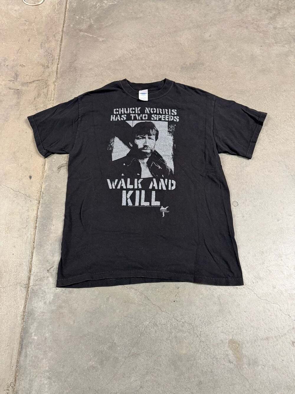 Vintage Chuck Norris Has Two Speeds Walk And Kill T-Shirt